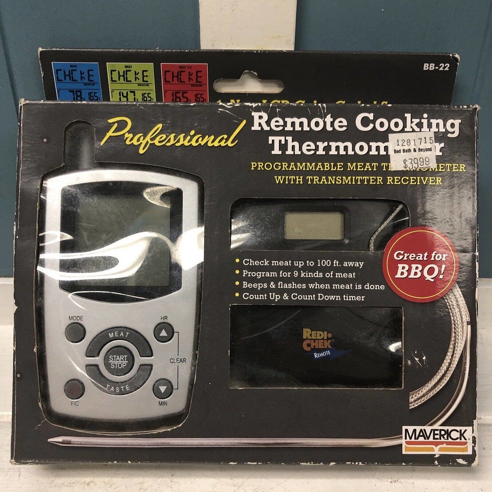 Maverick Professional Remote Cooking Thermometer Programmable‎ BB-22